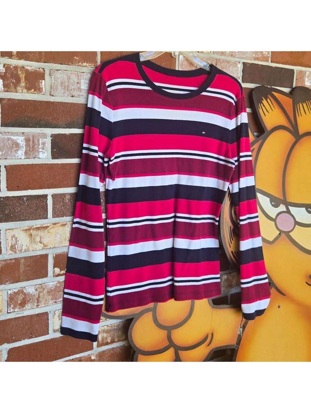 Tommy Hilfiger Women's Multi and Pink Shirt Size medium